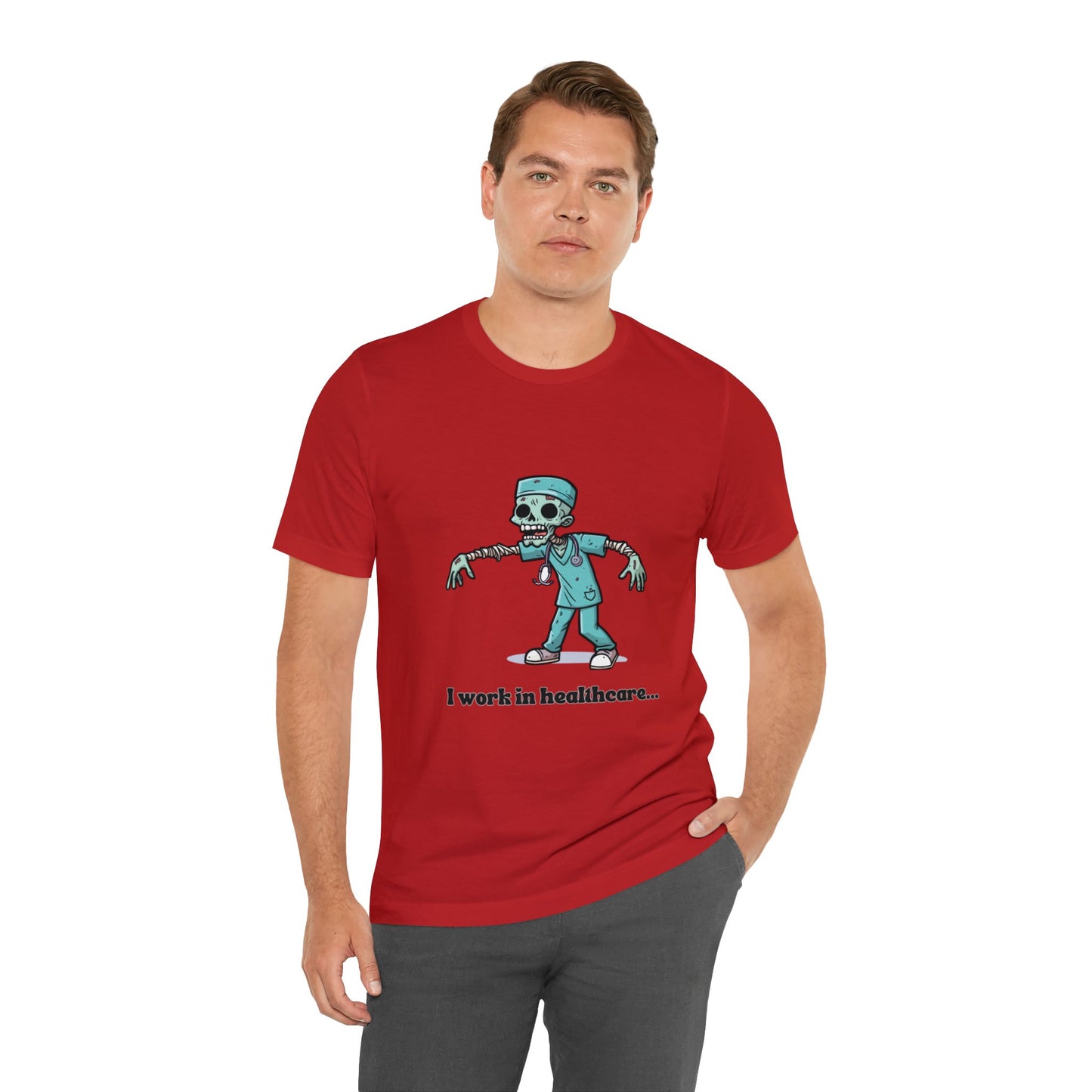 Healthcare Zombie Unisex Jersey Short Sleeve Tee