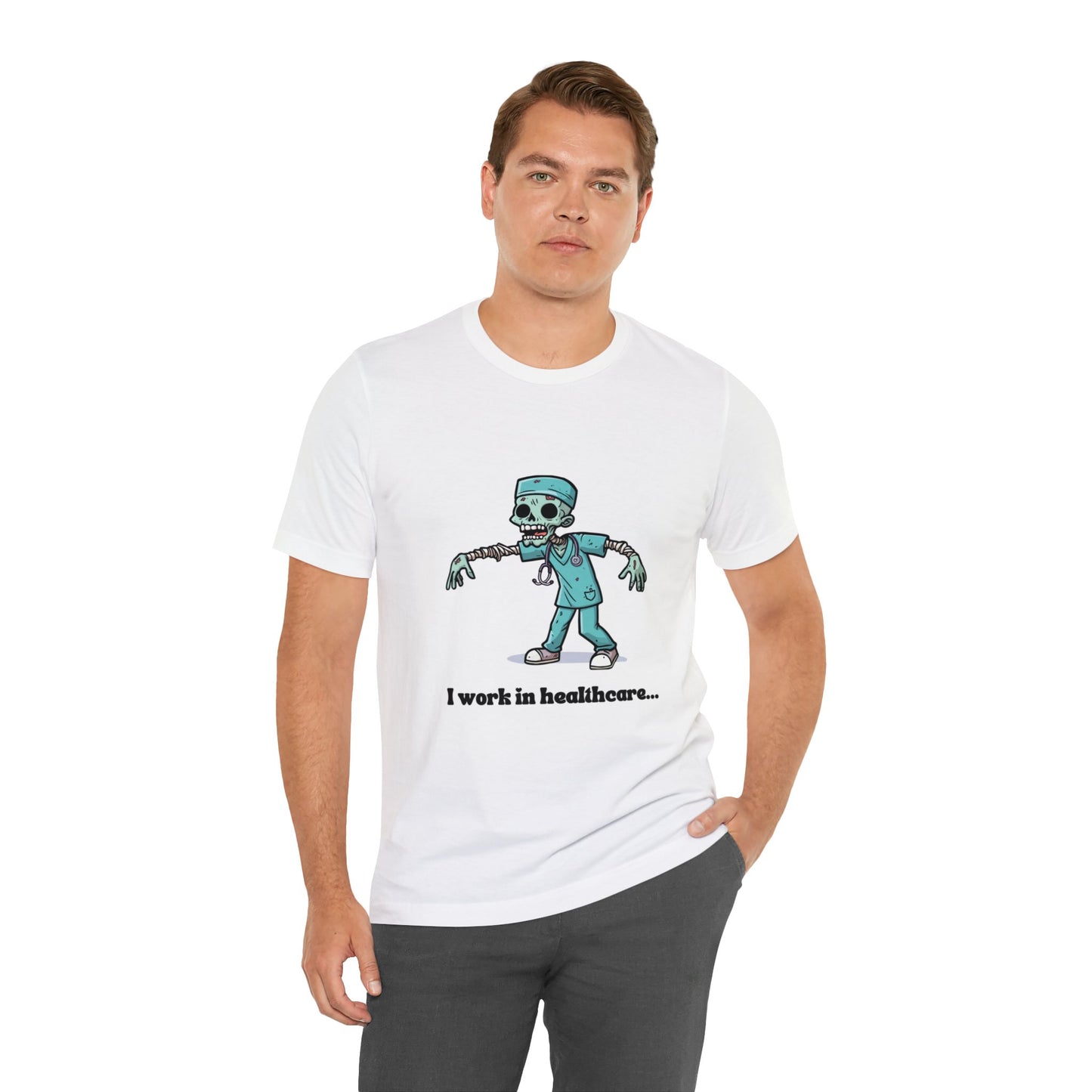 Healthcare Zombie Unisex Jersey Short Sleeve Tee