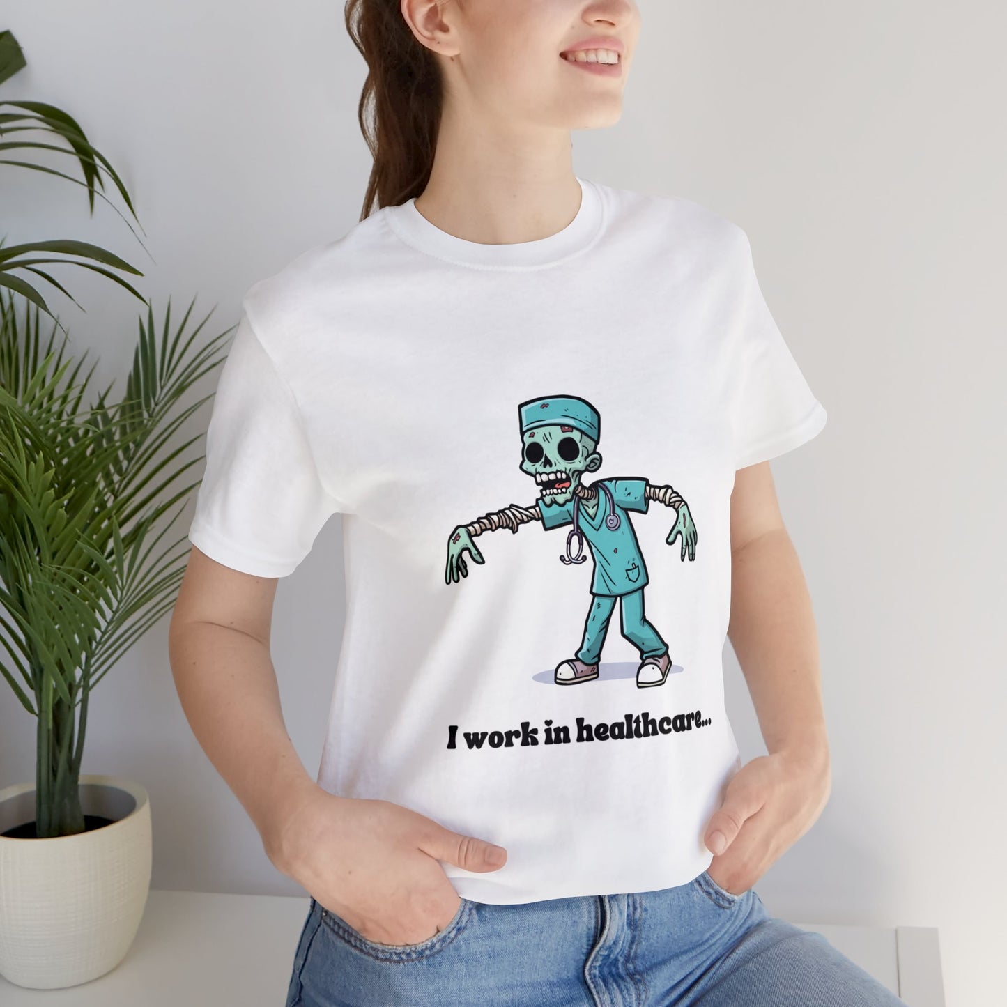 Healthcare Zombie Unisex Jersey Short Sleeve Tee