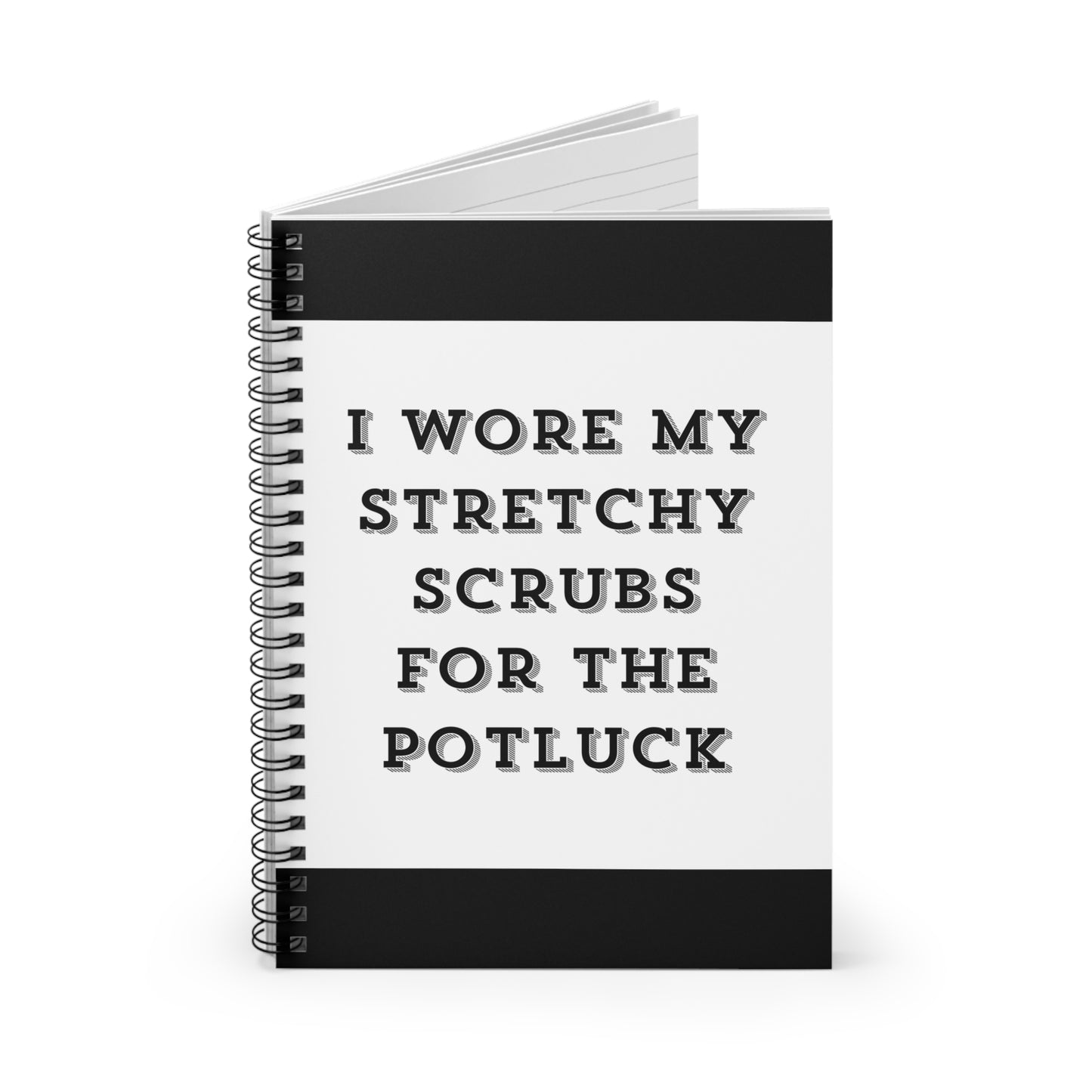 Stretchy Scrubs Spiral Notebook - Ruled Line