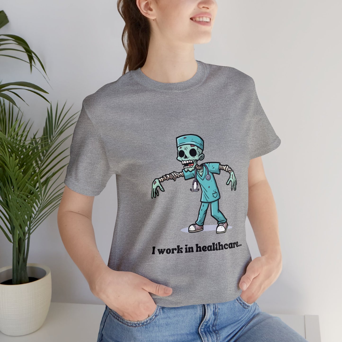 Healthcare Zombie Unisex Jersey Short Sleeve Tee