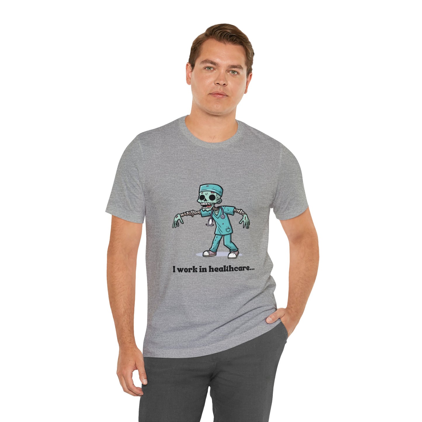 Healthcare Zombie Unisex Jersey Short Sleeve Tee