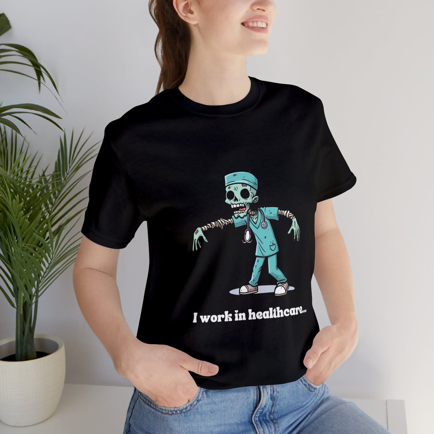 Healthcare Zombie Unisex Jersey Short Sleeve Tee