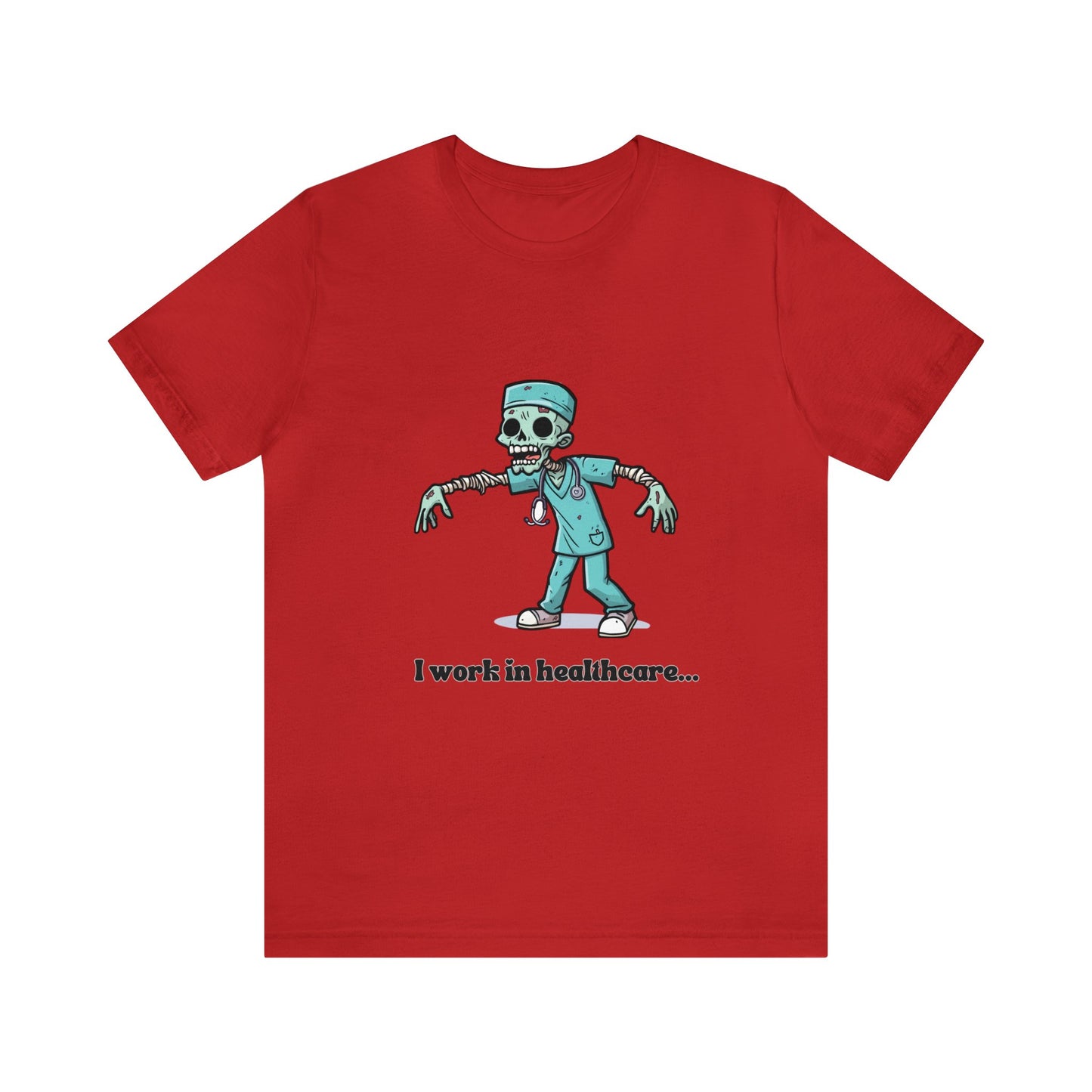Healthcare Zombie Unisex Jersey Short Sleeve Tee