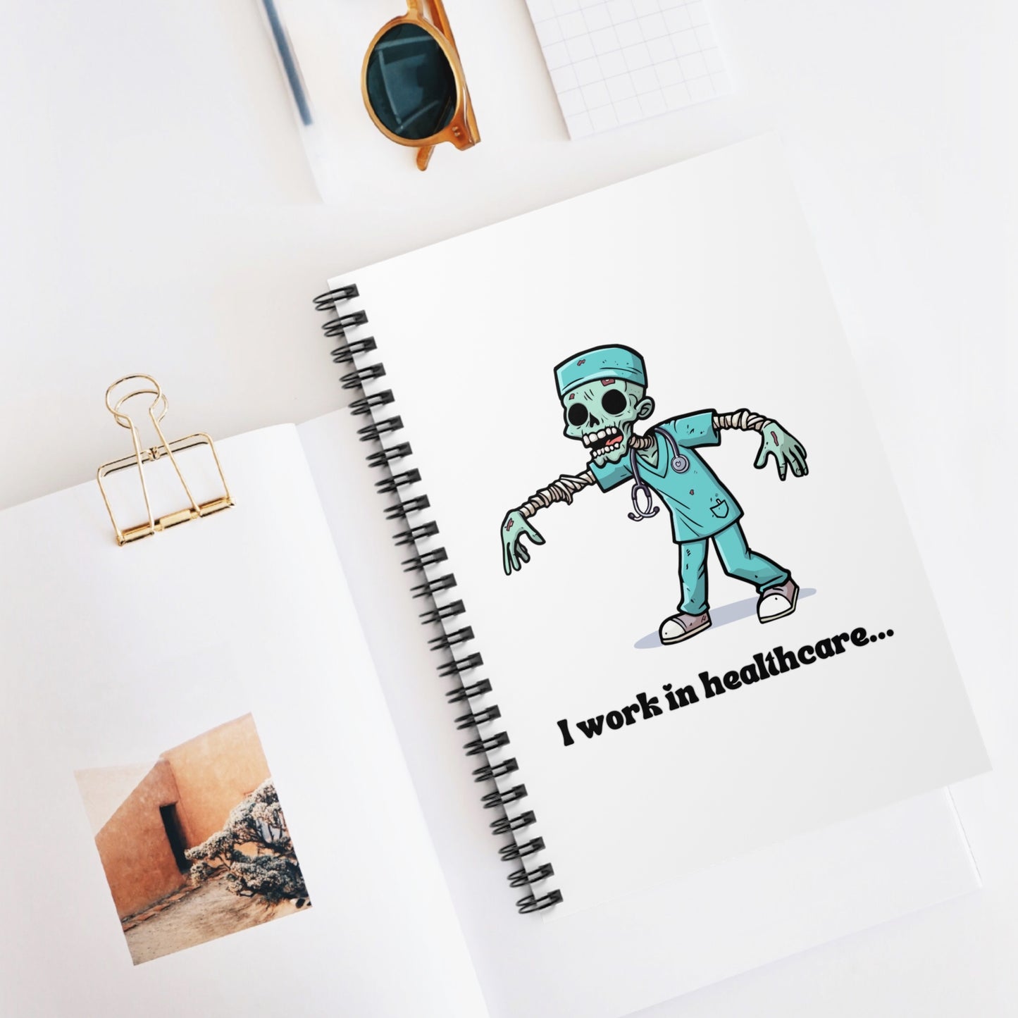 Healthcare Zombie Spiral Notebook - Ruled Line