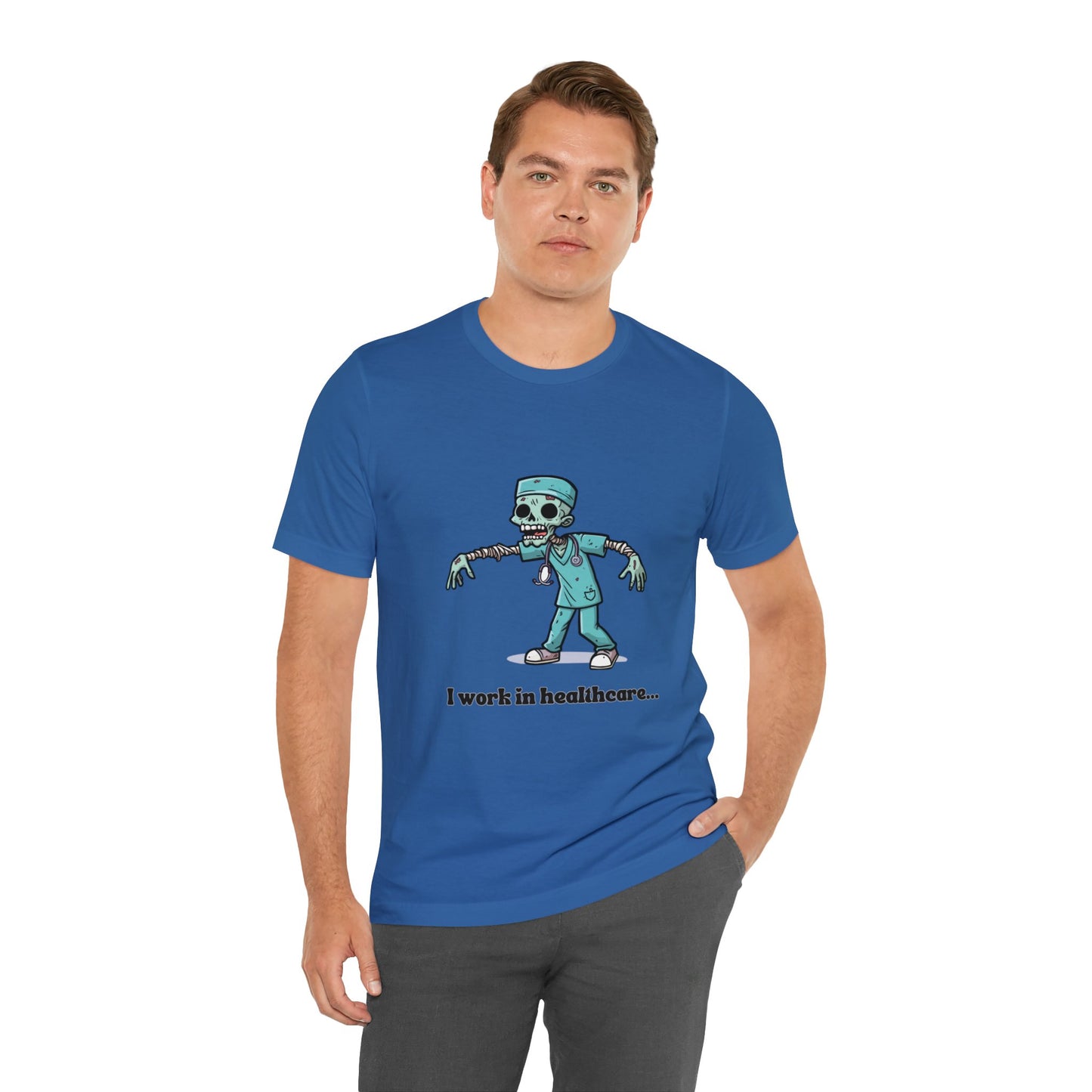 Healthcare Zombie Unisex Jersey Short Sleeve Tee