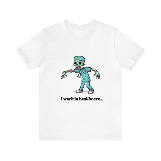 Healthcare Zombie Unisex Jersey Short Sleeve Tee