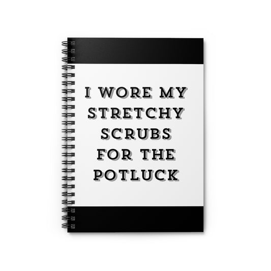 Stretchy Scrubs Spiral Notebook - Ruled Line